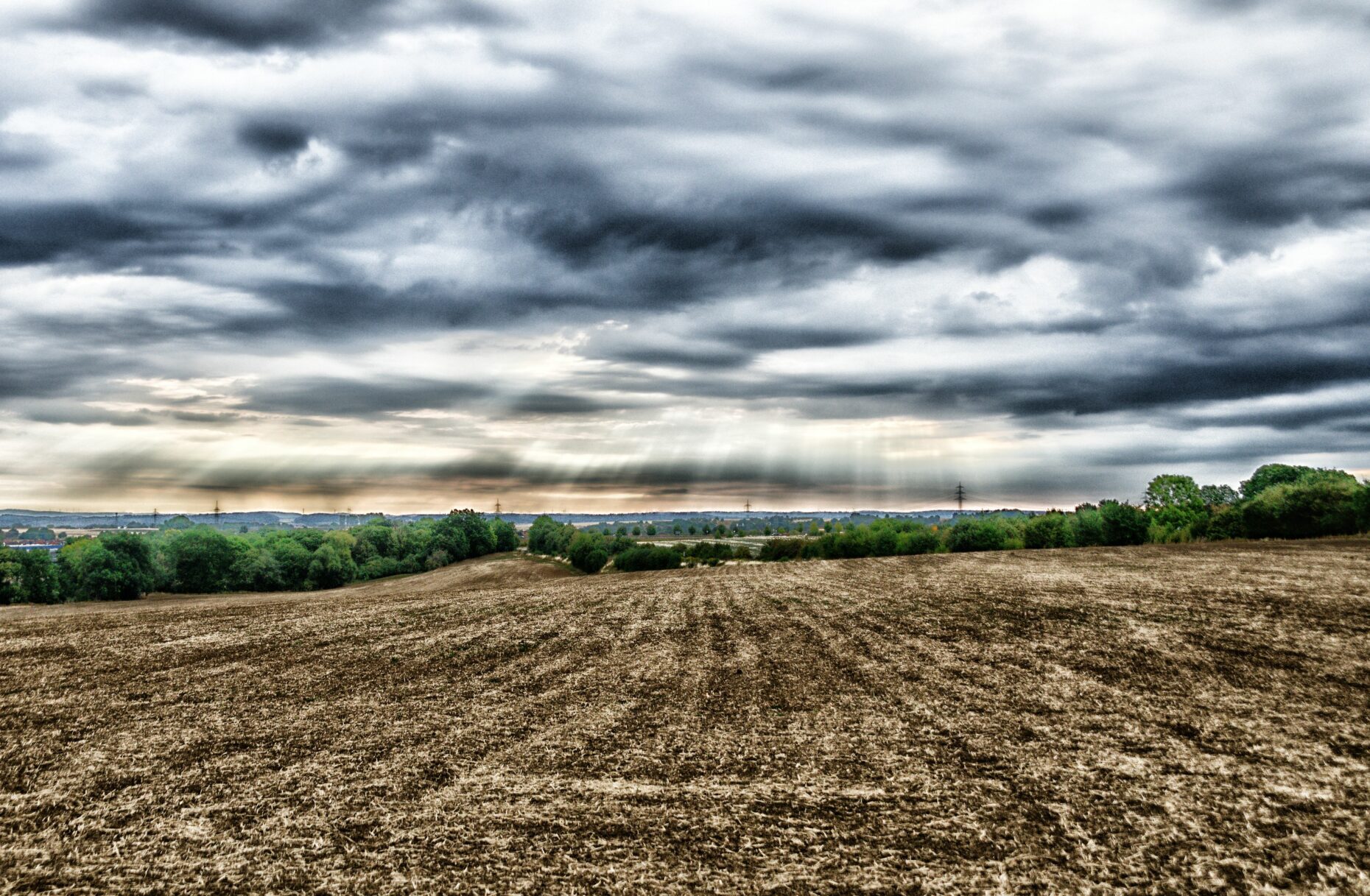 Wetterau Hochspannungsleitung