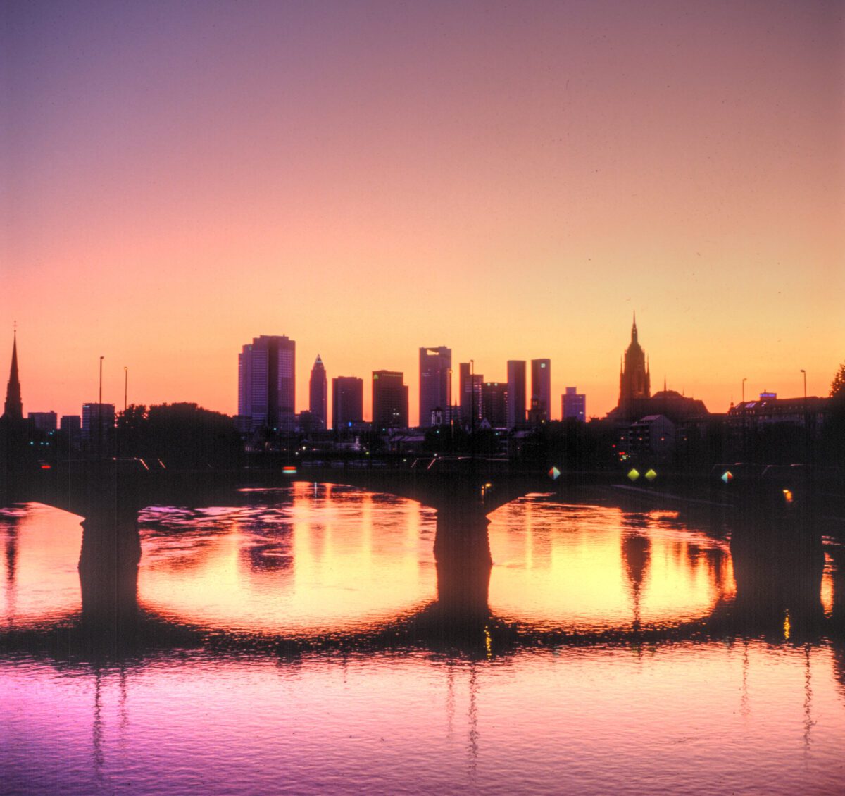 Frankfurt Skyline neunziger Jahre